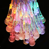 Maxbell 40-LED 13ft Battery Operated Diwali Decor Waterdrop String Lamp Fairy Lights