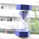 Maxbell Assorted Color Time Hourglass Sandglass Sand Timer Kitchen 60 Min Blue