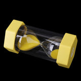 Maxbell Assorted Color Time Hourglass Sandglass Sand Timer Kitchen 3 Min Yellow