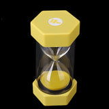 Maxbell Assorted Color Time Hourglass Sandglass Sand Timer Kitchen 3 Min Yellow