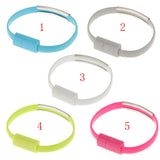 Maxbell Bracelet Wrist Band USB Data Sync and Charging Cable for iPhone-Grey