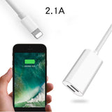 Maxbell Splitter Adapter Dual Headphone Audio and Charge Cable for iPhone 7 8 Plus