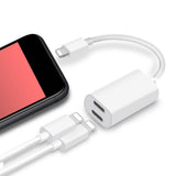 Maxbell Splitter Adapter Dual Headphone Audio and Charge Cable for iPhone 7 8 Plus