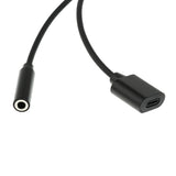 Maxbell 3.5mm Headphone Audio Adapter Charger Cable For iPhone 7 8 Plus X Black