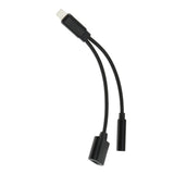 Maxbell 3.5mm Headphone Audio Adapter Charger Cable For iPhone 7 8 Plus X Black