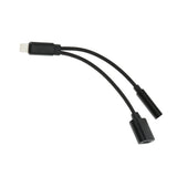 Maxbell 3.5mm Headphone Audio Adapter Charger Cable For iPhone 7 8 Plus X Black