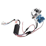 Maxbell 2.8" Motorcycle Universal LED Projector Headlight Bulb w/Angel Demon Eyes