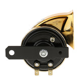 Maxbell Universal 12V Loud Car Truck 110DB Single Tone Snail Electric Air Horn Gold