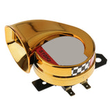 Maxbell Universal 12V Loud Car Truck 110DB Single Tone Snail Electric Air Horn Gold