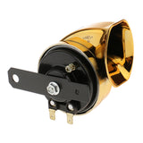 Maxbell Universal 12V Loud Car Truck 110DB Single Tone Snail Electric Air Horn Gold
