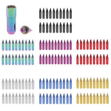 Maxbell 20pcs Car Race Spike Lug Nuts 12x1.25mm Aluminium Extended Tuner Key Multico