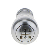 Maxbell 5 Speed Universal Manual Car Stick Gear Shift Knob Lever Silver