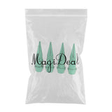 Maxbell 4x Long Spiked Valve Stem Caps Metal Thread Kit/Set For Wheel/Tires Green
