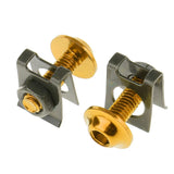 Maxbell 10 Piece Motorbike M6/6mm Body Fairing Bolts Fastener Clips for Honda Gold
