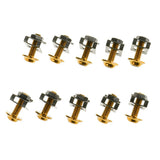 Maxbell 10 Piece Motorbike M6/6mm Body Fairing Bolts Fastener Clips for Honda Gold