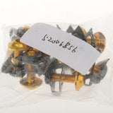 Maxbell 10 Piece Motorbike M6/6mm Body Fairing Bolts Fastener Clips for Honda Gold