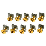 Maxbell 10 Piece Motorbike M6/6mm Body Fairing Bolts Fastener Clips for Honda Gold
