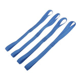 Maxbell 4 Piece Soft Loops Tie Down Straps 18" Heavy Duty for ATV Motorcycle Blue