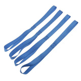 Maxbell 4 Piece Soft Loops Tie Down Straps 18" Heavy Duty for ATV Motorcycle Blue