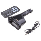 Maxbell In-Car MP3 Player/Phone to Radio FM Transmitter with USB & SD/TF Card - Red