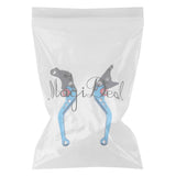 Maxbell Blue Motorcycle Aluminium Brake Clutch Lever Adjustable for Honda CB400