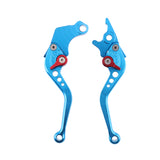 Maxbell 2 Pieces Adjustable Hand Brake & Clutch Levers for Honda Grom MSX125 Blue