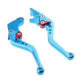Maxbell 2 Pieces Adjustable Hand Brake & Clutch Levers for Honda Grom MSX125 Blue