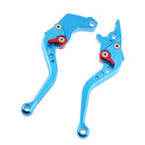 Maxbell 2 Pieces Adjustable Hand Brake & Clutch Levers for Honda Grom MSX125 Blue