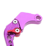 Maxbell 2 Pieces Adjustable Hand Brake & Clutch Levers for Honda Grom MSX125 Purple