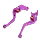Maxbell 2 Pieces Adjustable Hand Brake & Clutch Levers for Honda Grom MSX125 Purple