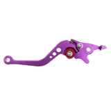 Maxbell 2 Pieces Adjustable Hand Brake & Clutch Levers for Honda Grom MSX125 Purple
