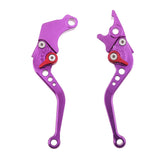 Maxbell 2 Pieces Adjustable Hand Brake & Clutch Levers for Honda Grom MSX125 Purple