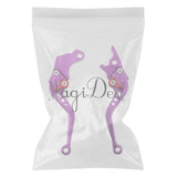 Maxbell 2 Pieces Adjustable Hand Brake & Clutch Levers for Honda Grom MSX125 Purple