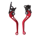 Maxbell GY6 Scooter Adjustable Brake Levers Aluminum Handle Rear Disc & Drum Red