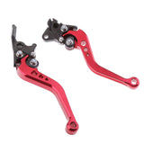 Maxbell GY6 Scooter Adjustable Brake Levers Aluminum Handle Rear Disc & Drum Red
