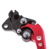 Maxbell GY6 Scooter Adjustable Brake Levers Aluminum Handle Rear Disc & Drum Red