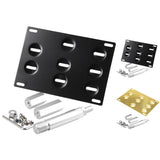 Maxbell Front Bumper Tow Hook License Plate Mounting Holder Bracket For Benz - Black