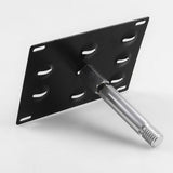 Maxbell Front Bumper Tow Hook License Plate Mounting Holder Bracket For Benz - Black