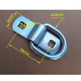 Maxbell 5 Pieces Trailer Boat D Ring Rope Chain Strap Tie Down Stainless Steel