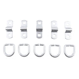 Maxbell 5 Pieces Trailer Boat D Ring Rope Chain Strap Tie Down Stainless Steel