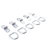 Maxbell 5 Pieces Trailer Boat D Ring Rope Chain Strap Tie Down Stainless Steel