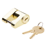 Maxbell Gold Plated Universal Trailer Hitch Coupler Lock Key Fastener 1/4''