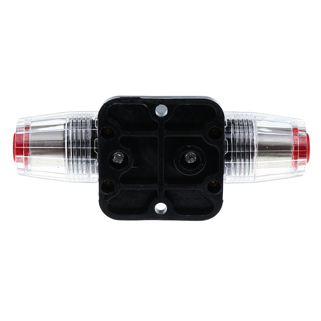Maxbell DC 12V-24V Car Audio Inline Manual Reset Circuit Breaker Fuse Switch 50AMP