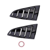 Maxbell Pair Side Window  Louvers Cover 5 Vent Trim For 2015-2017 Ford Mustang