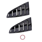 Maxbell Pair Side Window  Louvers Cover 5 Vent Trim For 2015-2017 Ford Mustang