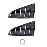 Maxbell Pair Side Window  Louvers Cover 5 Vent Trim For 2015-2017 Ford Mustang
