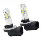 Maxbell 2 Pieces 881 10SMD LED 50W Car Fog Driving DRL Light Bulbs 6000K Xenon White