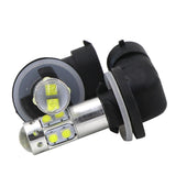 Maxbell 2 Pieces 881 10SMD LED 50W Car Fog Driving DRL Light Bulbs 6000K Xenon White