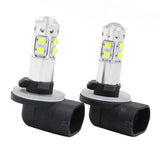 Maxbell 2 Pieces 881 10SMD LED 50W Car Fog Driving DRL Light Bulbs 6000K Xenon White