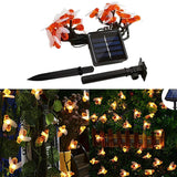 Maxbell Solar Powered Cute Honey Bee Led String Fairy Light Garden Decor 5M-20Leds